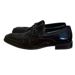 Stacy Adams Mens Dress Shoes Black Sz 11 M‎ Leather Square Toe Slip Ons Cool Cat